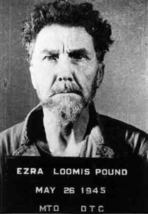 A defiant Ezra Pound, photgraphed immediately after his arrest in 1945
